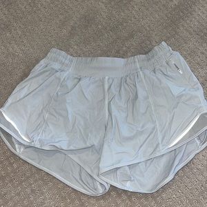 White lululemon shorts size 6